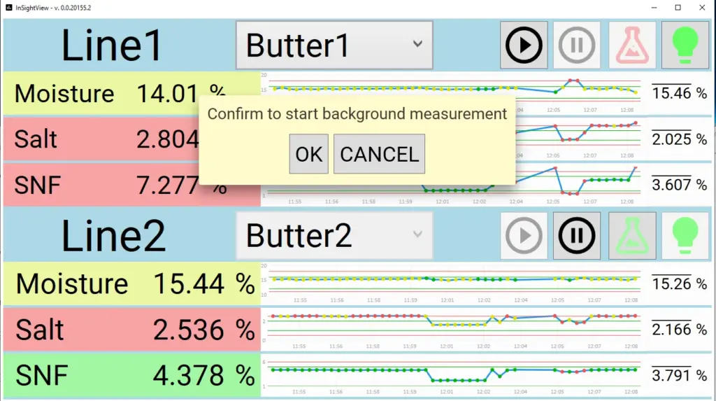 Bildschirmfoto von InSightView für InSight Pro Inline-Analyse. Aufruf zum Handeln - Pop-up .